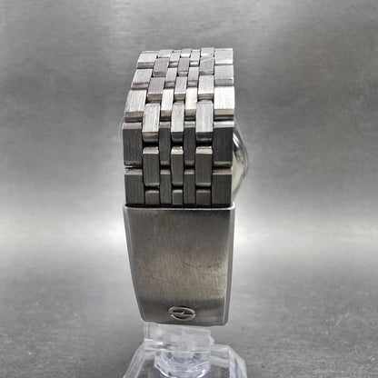 Seiko SQ Watch Men 35mm White Dial Silver Tone Dayadate READ!!! 8223-8029 NewBat8