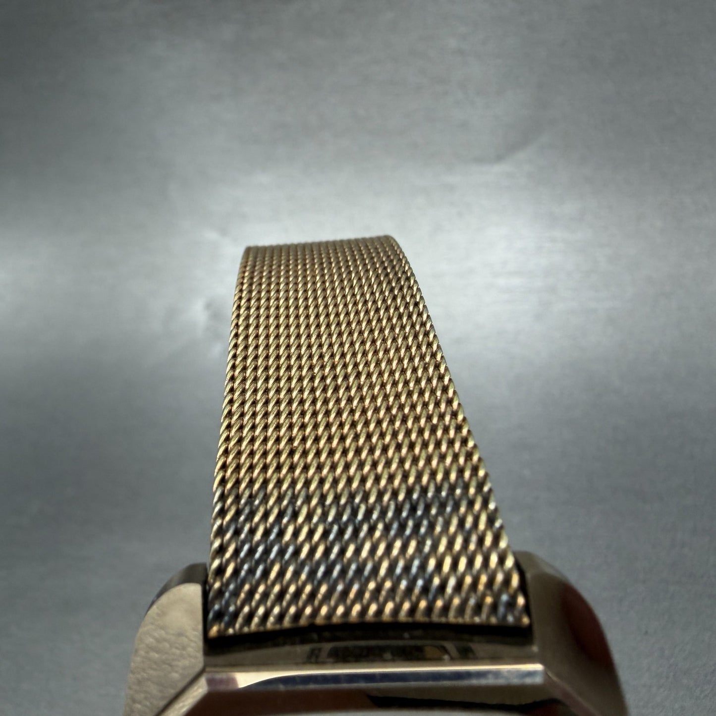 Rado Diastar Watch Men 31mm Black Dial Gold Tone Date Rectangle 171.8697 New Bat4