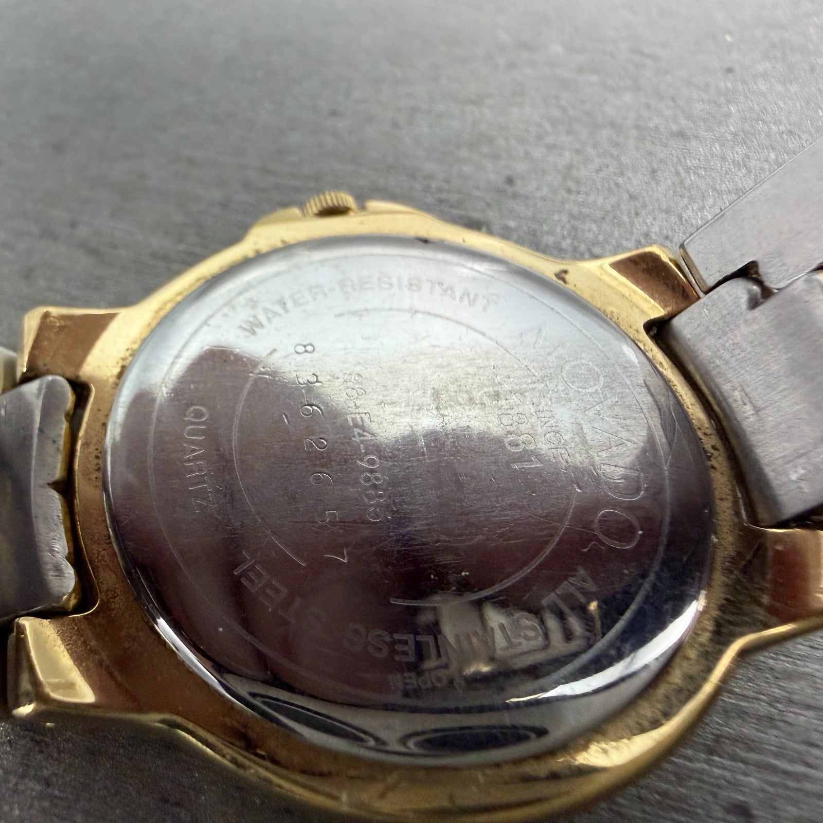 Movado Museum Watch Men 34mm Black Dial Gold Tone Round 88-E4-9885 New Battery9