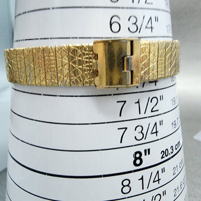 Timex Tank Watch Women 17mm Green Dial Gold Tone Rectangle Manual Wind Runs10