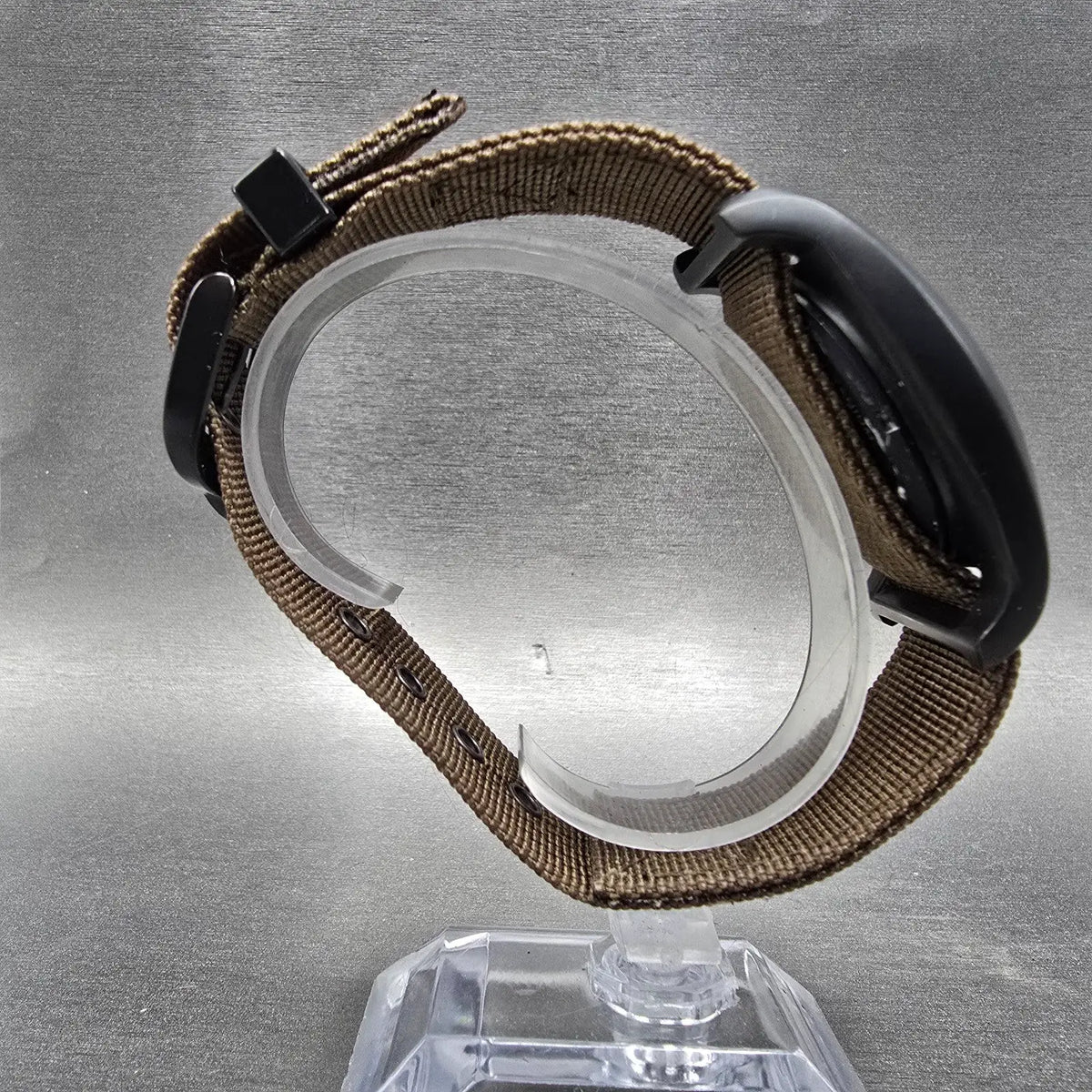 Bertucci D-1T watch 42mm Brown Dial Black Titanium Round Brown Band New Battery8