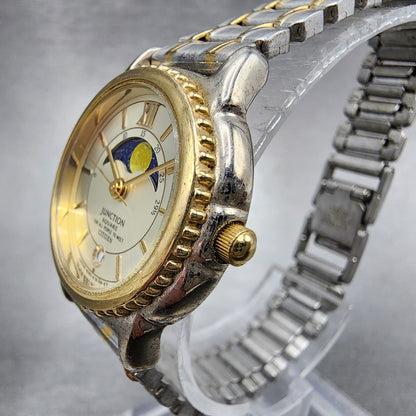 Citizen Junction Moonphase Watch Women 26mm Champagne Dial Two Tone Date PARTS