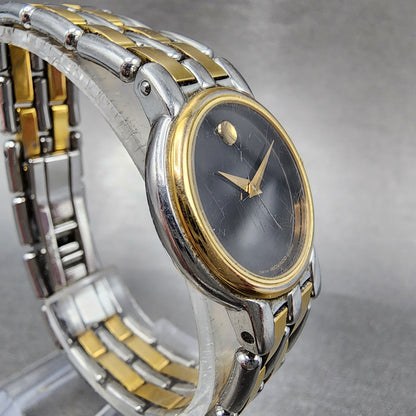 Movado Museum Watch Women 24mm Black Dial Two Tone 81.25.825C PARTS4