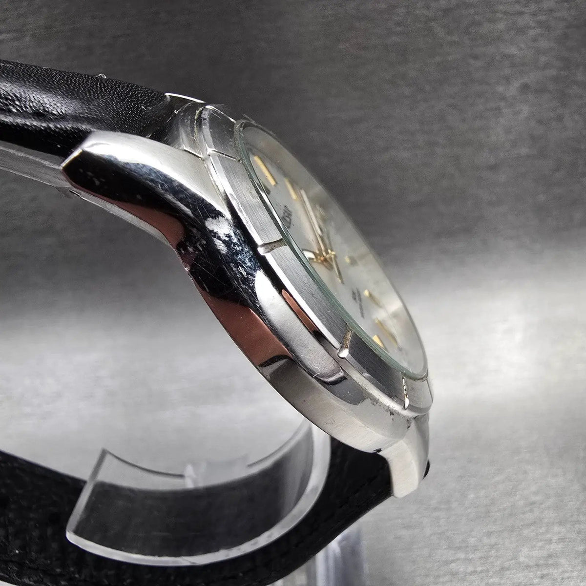 Seiko Pulsar Watch Men 40mm Silver Dial Silver Tone Date Round VX42-X324 New Bat3