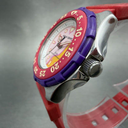 Seiko Alba Aqua Gear Watch Women 31mm Pink Dial Silver Tone V701-6360 NewBattery2