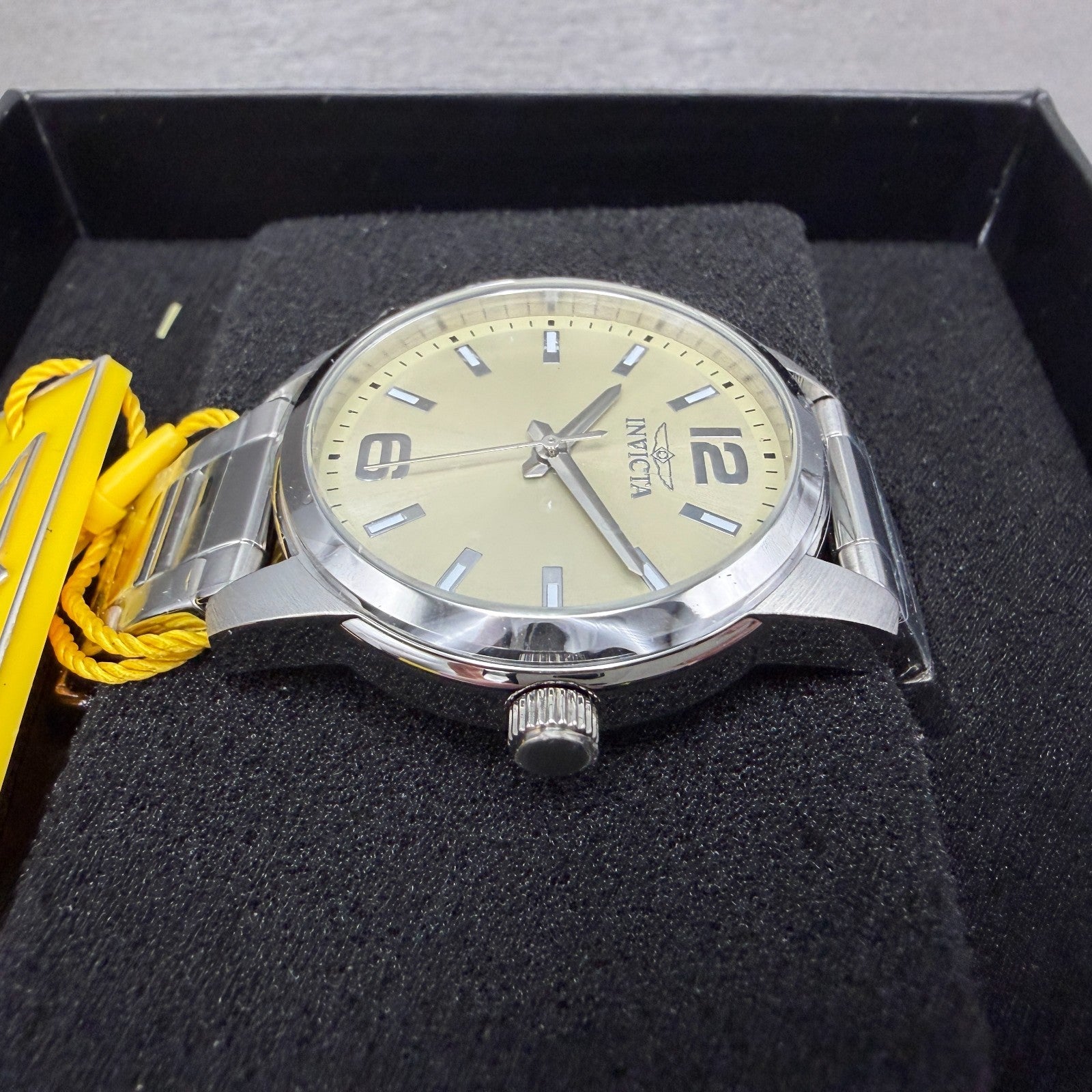 Invicta Celestial Watch Women 36mm Cream Dial Silver Round Bracelet 484985