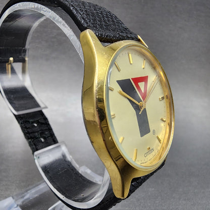 Citizen YMCA Watch Men 32mm Cream Dial Gold Tone Round 6031-S28111 PARTS