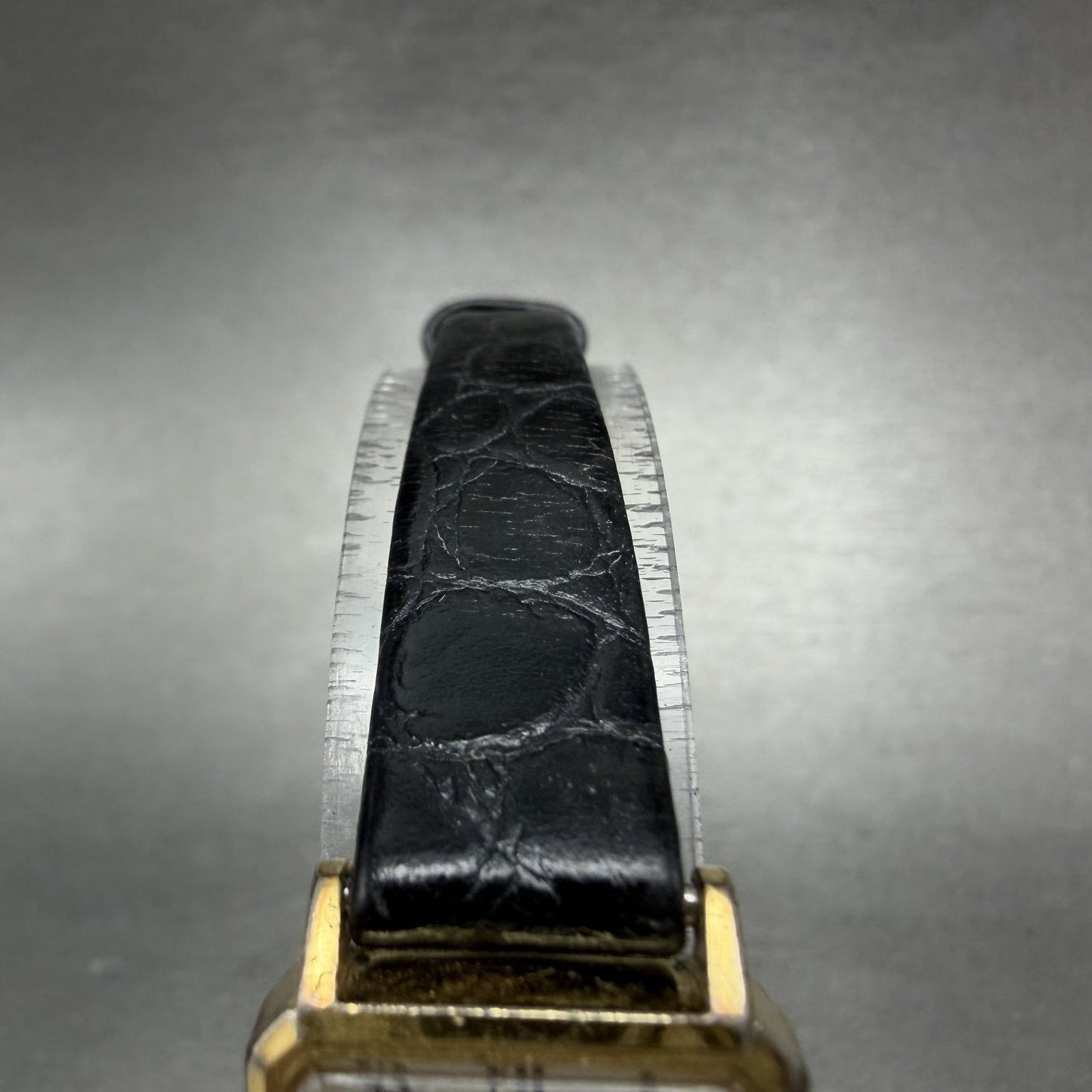 Seiko Tank Watch Women 18mm White Dial Gold Tone Manual Wind 1100-5409 PARTS5