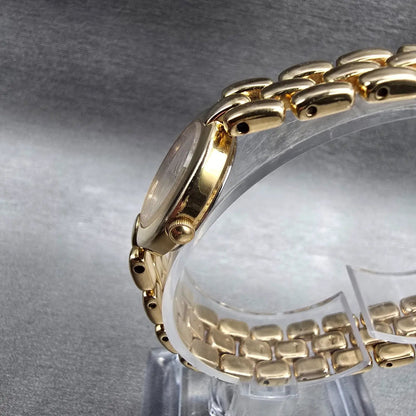 Seiko Watch Women 21mm MOP Dial Gold Tone Round 1N00-0D79 New Battery Vintage2