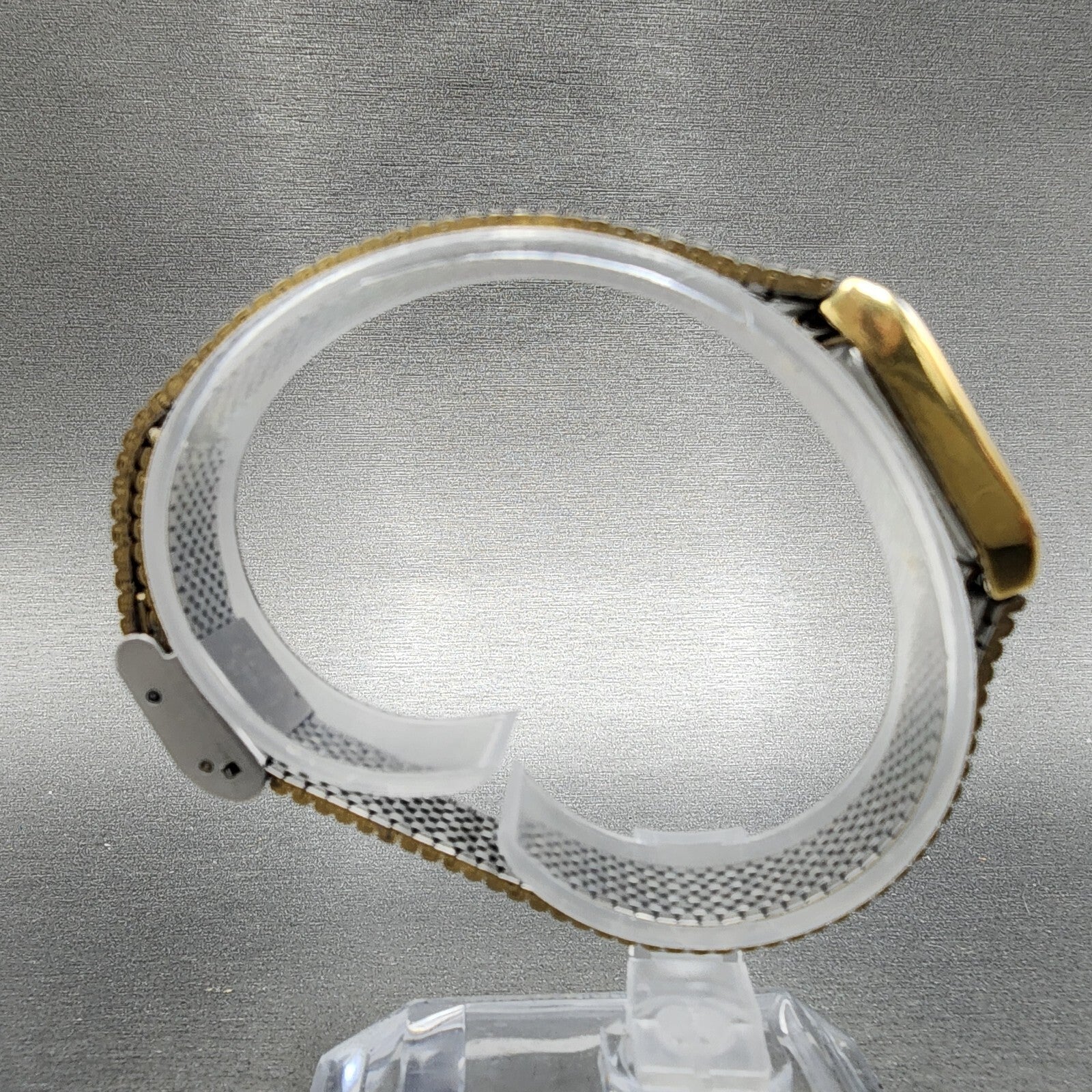 Seiko Tank Watch Women 16mm Gold Dial Gold Tone Rectangle 1N015A00 New Battery8