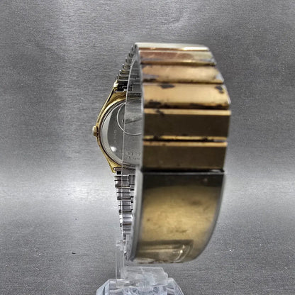 Seiko SQ Watch Men 36mm Brown Dial Gold Tone Daydate Round 0903-8079 PARTS VTG8