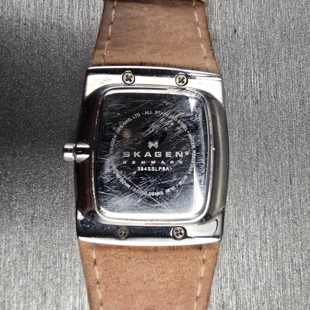 Skagen Watch Women 27mm MOP Dial Silver Tone Gemmed 384SSLP8A New Battery10