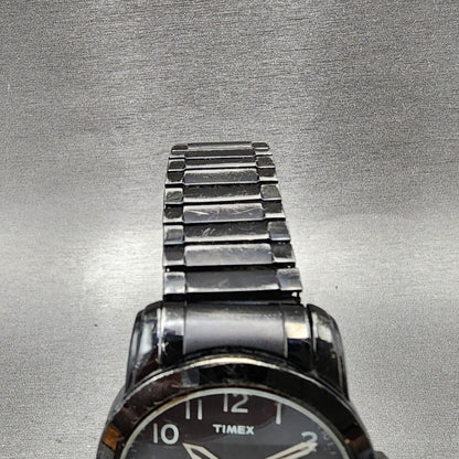 Timex Highland Watch Men 39mm Black Dial Black Tone Date Indiglo New Battery4