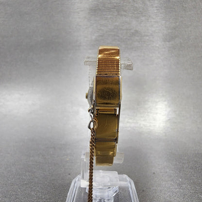 Seiko Watch Women 19mm White Dial Gold Tone 1400-0429 New Battery
