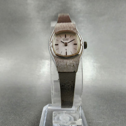 Citizen CQ Watch Women 16mm Silver Dial Silver Tone Square 3220-891481  New Batt