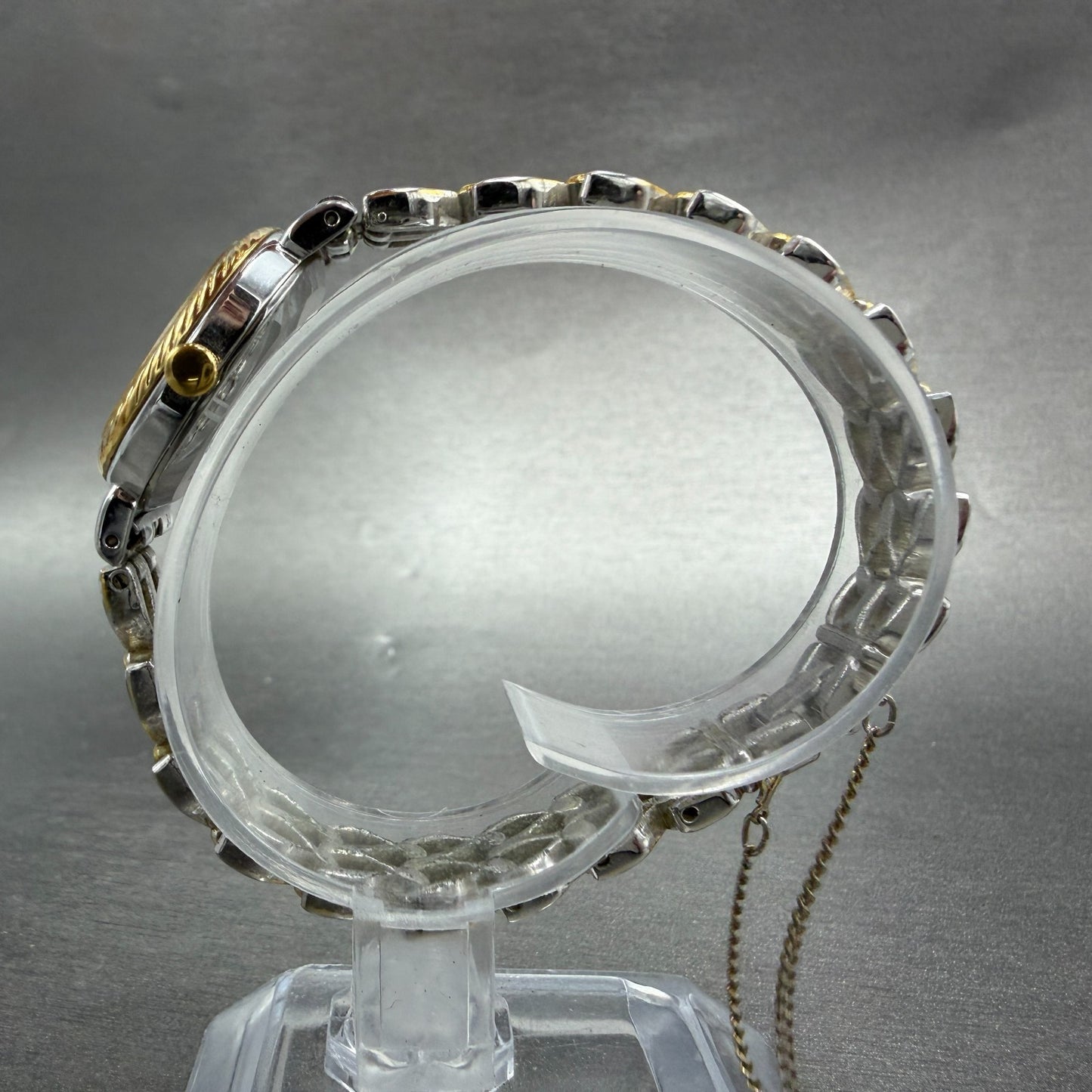 Seiko Watch Women 22mm Silver Dial Two Tone Oval 1421-5410 New Battery Vintage6