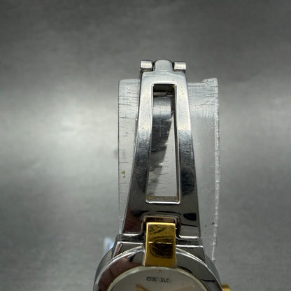 Seiko Watch Women 20mm White Dial Two Tone Round 1N00-0GM0 New Battery Vintage4