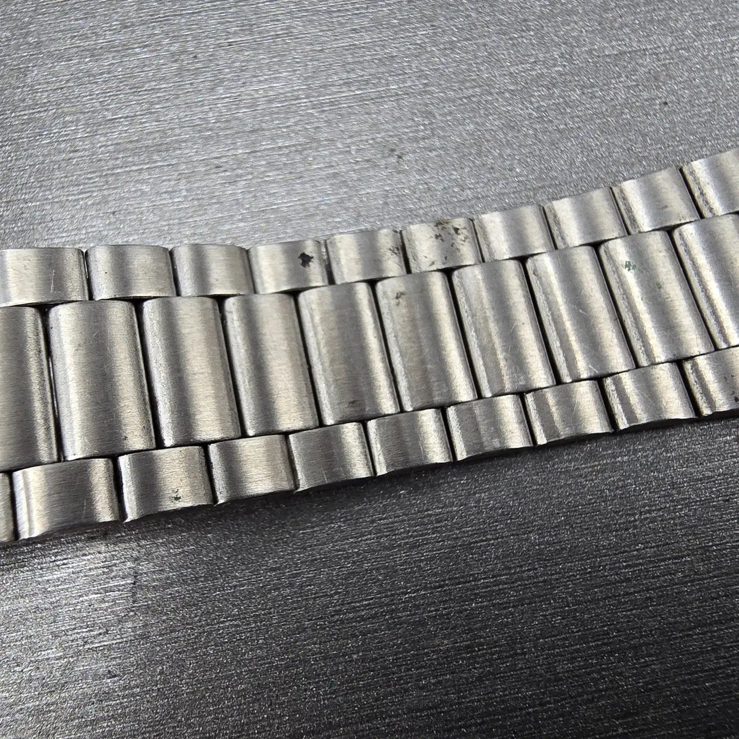 Seiko  Bracelet 20mm Stainless Steel Silver Tone Tri Folding Clasp VTG Japan10