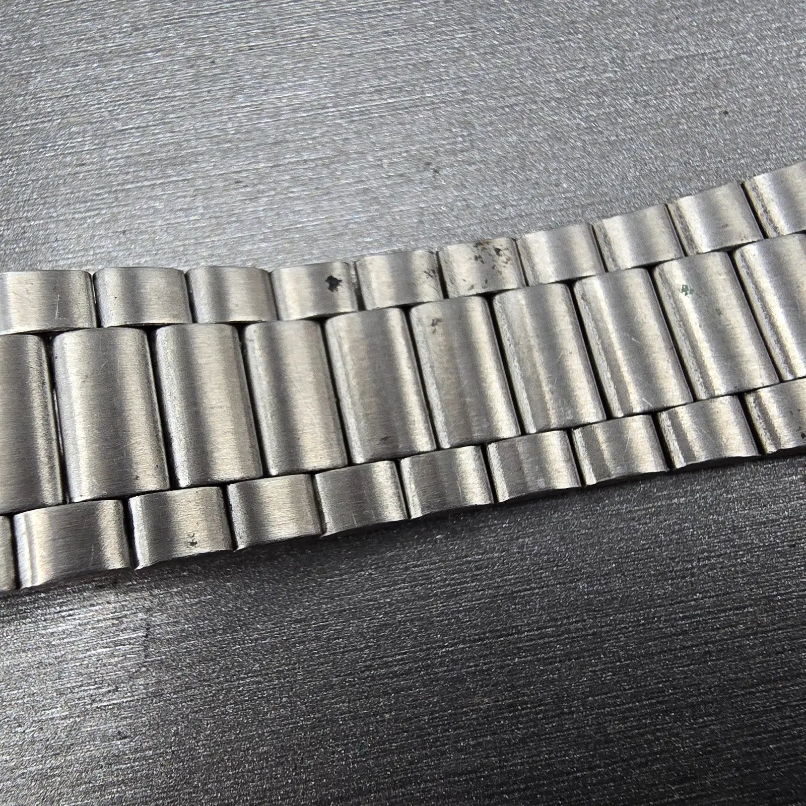 Seiko  Bracelet 20mm Stainless Steel Silver Tone Tri Folding Clasp VTG Japan10