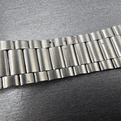Seiko  Bracelet 20mm Stainless Steel Silver Tone Tri Folding Clasp VTG Japan10