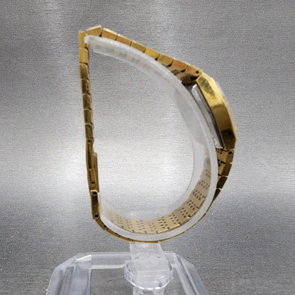 Citizen Watch Women 18mm Gold Dial Gold Tone Hexagon 860549 Manual Runs VTG8