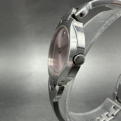 Movado Kara Watch Women 24m Pink Dial Steel Round 84-A1-1846 New Battery2