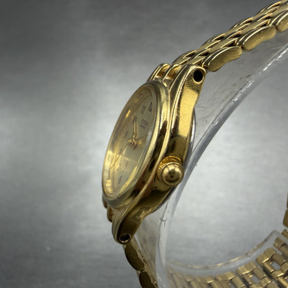 Citizen CQ Watch Women 21mm Champagne Dial Gold Tone Round 5930-S29762 NewBatter2