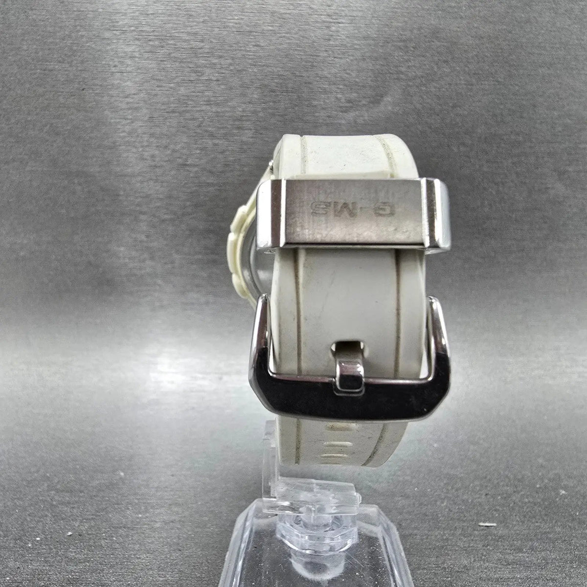 Casio Baby-G MSG-W100 Watch Women 41mm White Rose Gold Alarm Chrono Solar Works7