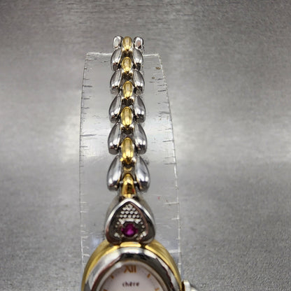 Citizen Chere Watch Women 14mm White Dial Two Tone Oval 4520E50538 New Battery4