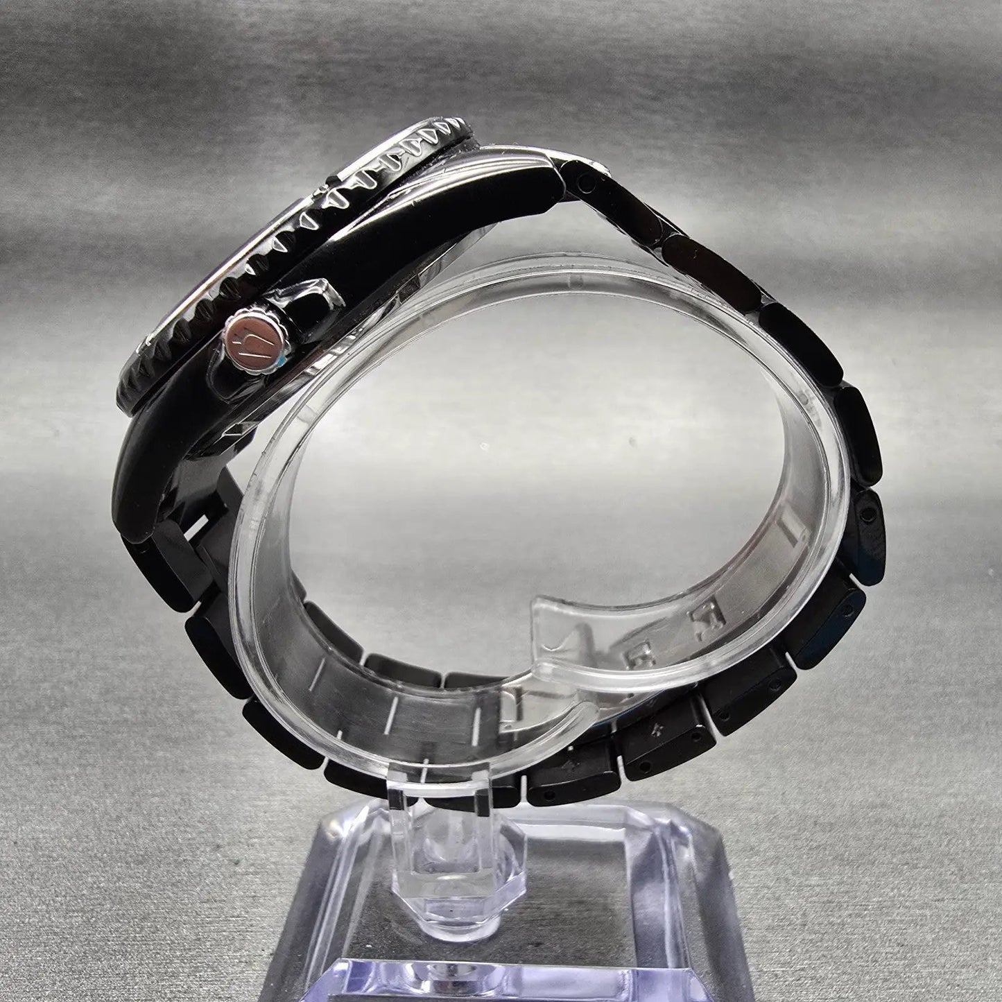 Bulova Marine Star Watch Men 42mm MOP Dial Black Tone Date 98D107 New Battery6