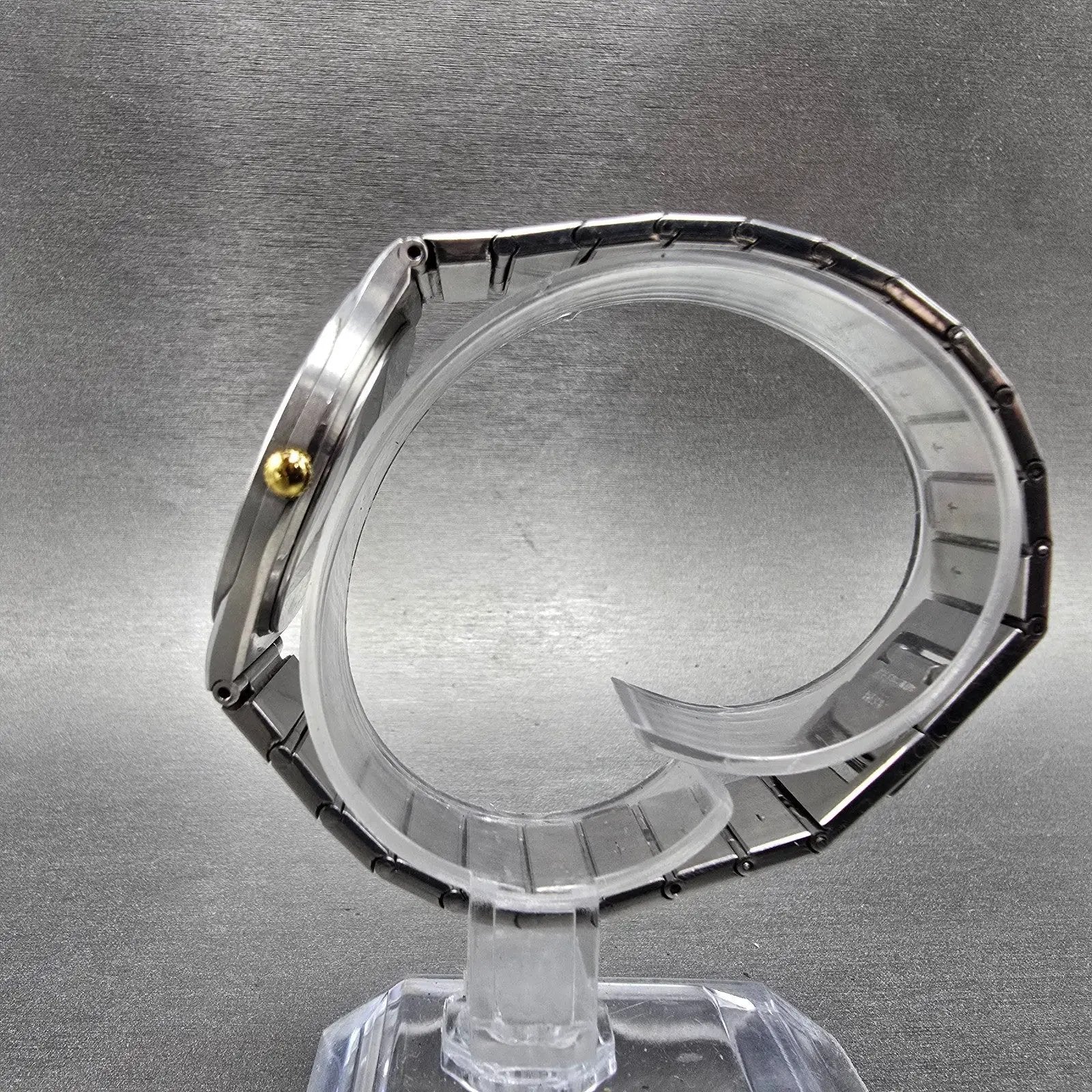 Movado Museum Watch Men 32mm Black Dial Two Tone 86-A2-876Y New Battery W/Box8