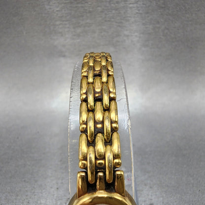 Seiko Watch Women 17mm White Dial Gold Tone Oval V4001019 New Battery4