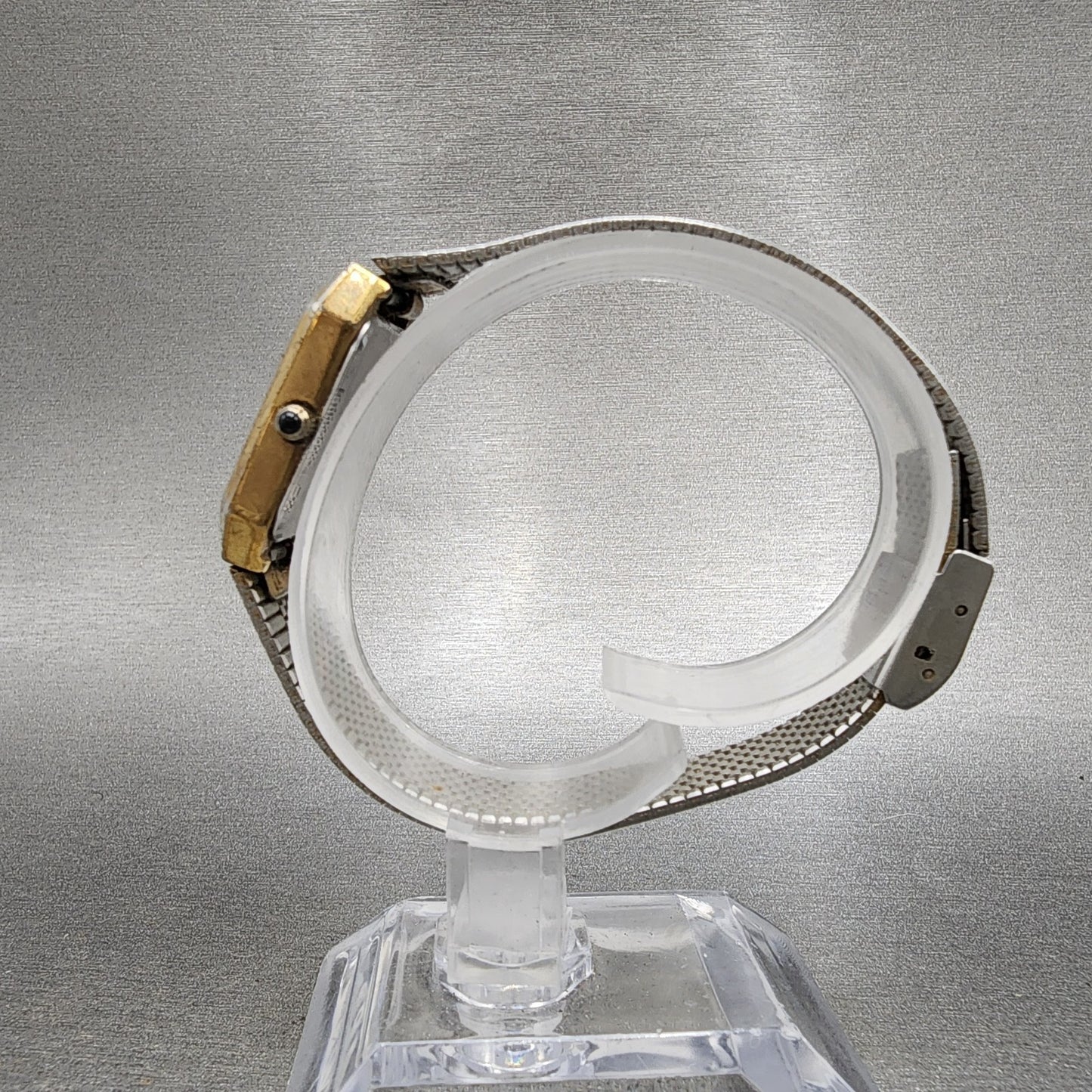 Bulova Watch Women 22mm Champagne Dial Gold Tone Octagon VTG New Battery6
