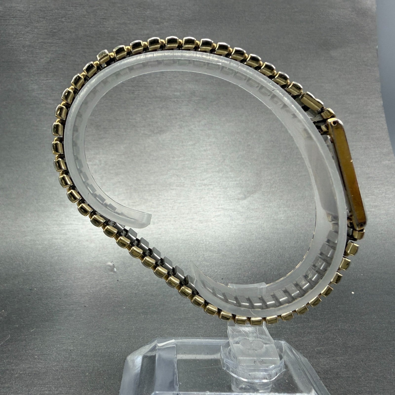 Seiko Tank Watch Women 13mm White Dial Gold Tone Rectangle 2e20-6129 New Battery8