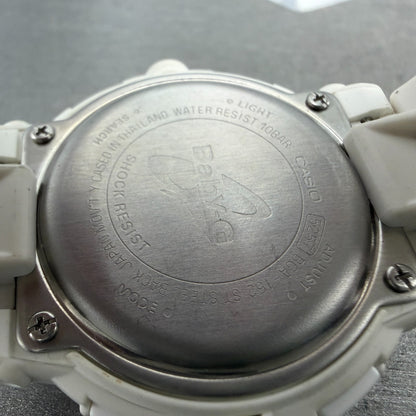 Casio Baby-G Watch Women 43mm Analog Digital White Alarm Chrono BGA-152 New Batt9