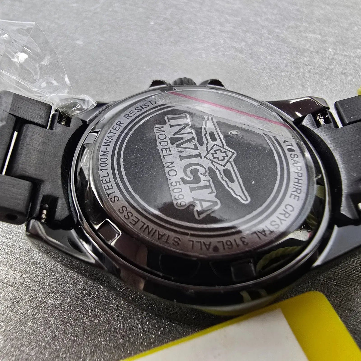 Invicta Watch Women 26mm MOP Dial Black Tone 5099 Round Bracelet New Battery9