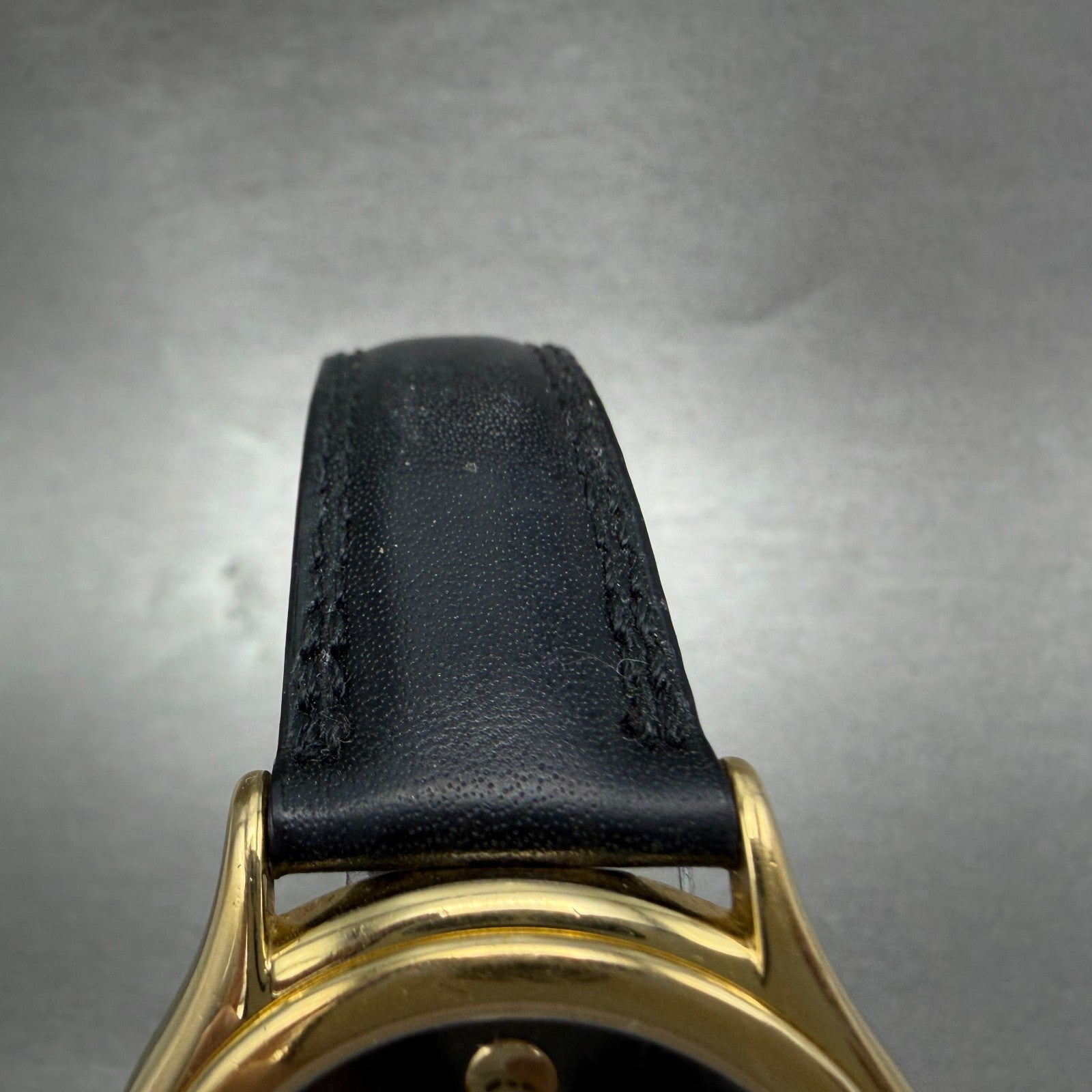 Movado Museum Watch Men 35mm Black Dial Gold Tone Round 87 D1 863 New Battery4