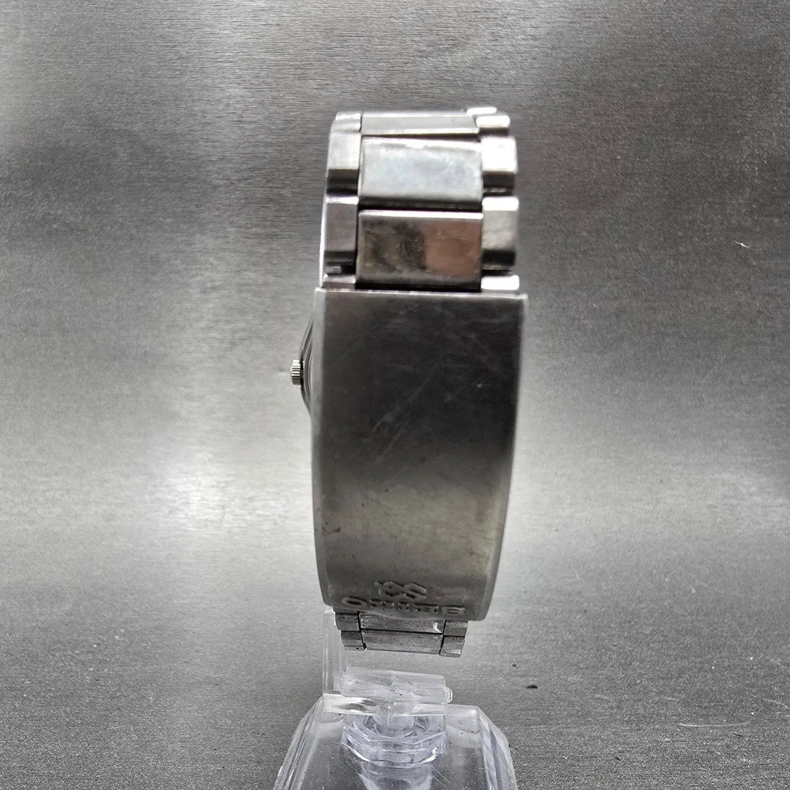 Seiko SQ Watch Men 36mm Silver Dial Silver Tone Daydate 0903-8139 New Battery9