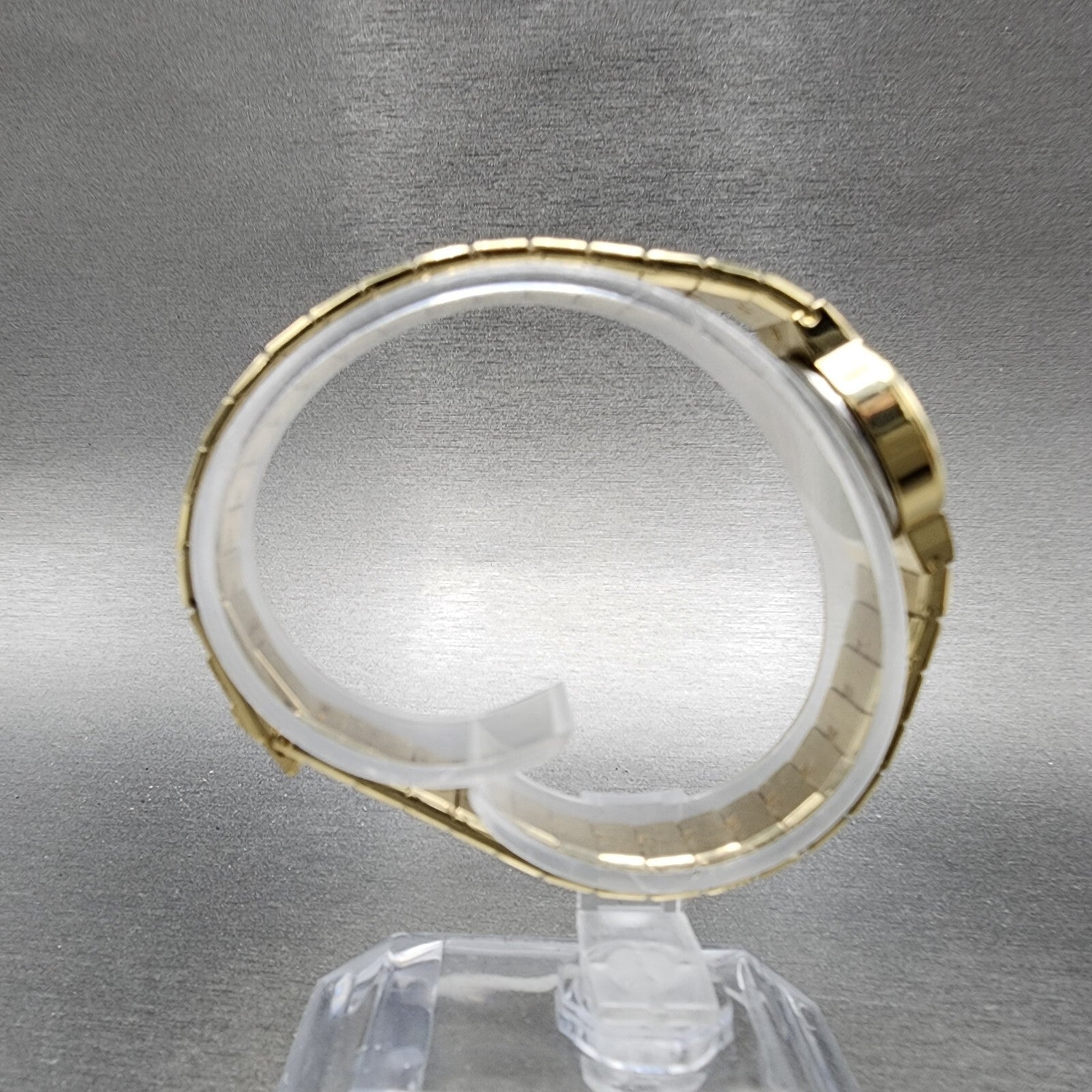 Hamilton Watch Women 19mm Cream Dial Gold Tone Rectangle Oval New Battery8
