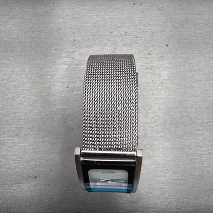 Skagen Denmark Watch Women 20mm Silver Dial Two Tone Rectangle 2SSS New Battery4