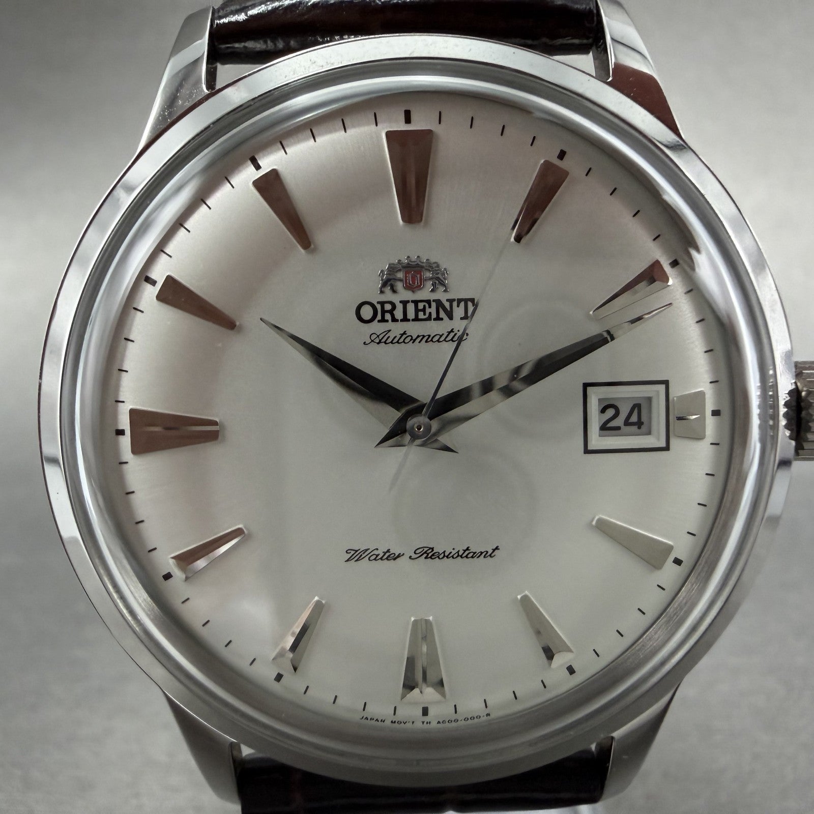 Orient Bambino Watch Men 41mm White Dial Stainless Steel Date Round Automatic V11