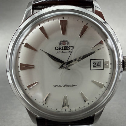 Orient Bambino Watch Men 41mm White Dial Stainless Steel Date Round Automatic V11