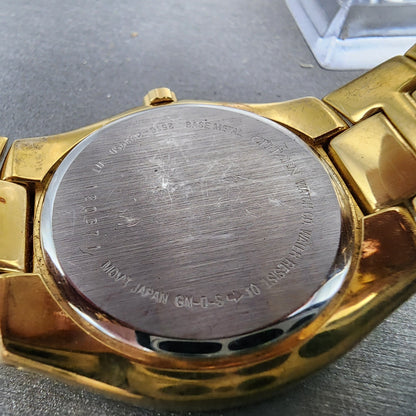 Citizen Watch Men 37mm Black Dial Gold Tone Round 2510H29850 New Battery9