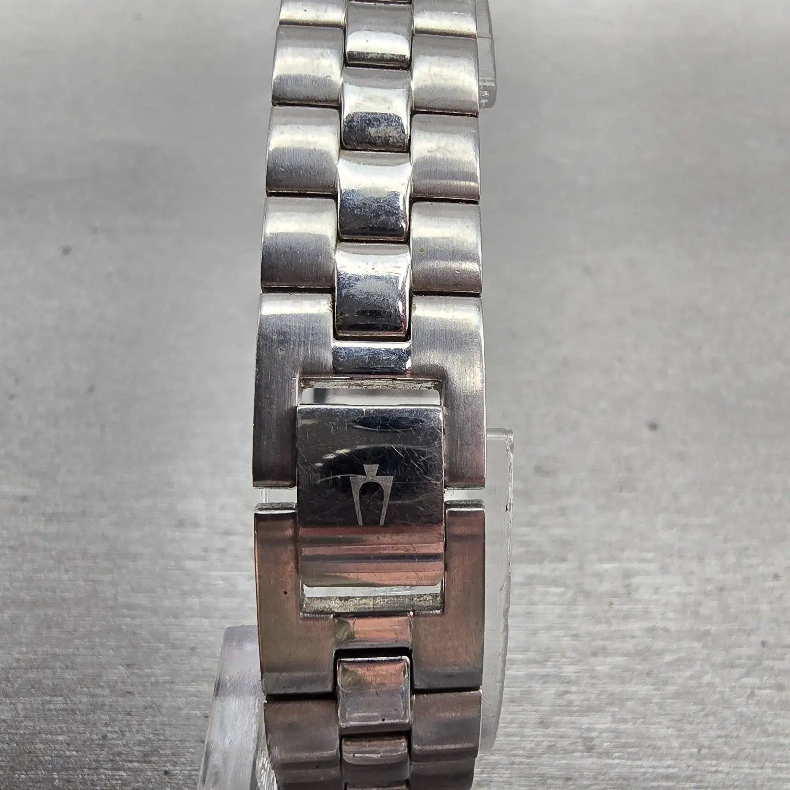 Bulova Watch Women 18mm Black Dial Silver Tone Rectangle 96L37 New Battery7