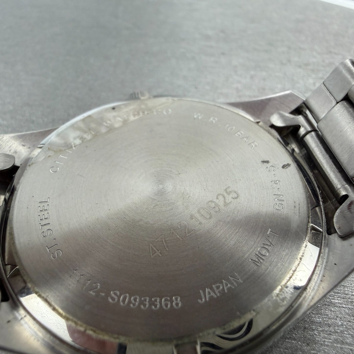 Citizen Watch Men 42mm Silver Dial Silver Tone Date 1112-S093368 New Battery9