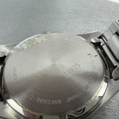 Citizen Watch Men 42mm Silver Dial Silver Tone Date 1112-S093368 New Battery9