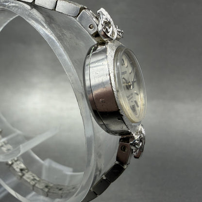 Seiko Queen Seiko Watch Women 16mm Silver Dial Silver Tone Manual 10200040 Runs3