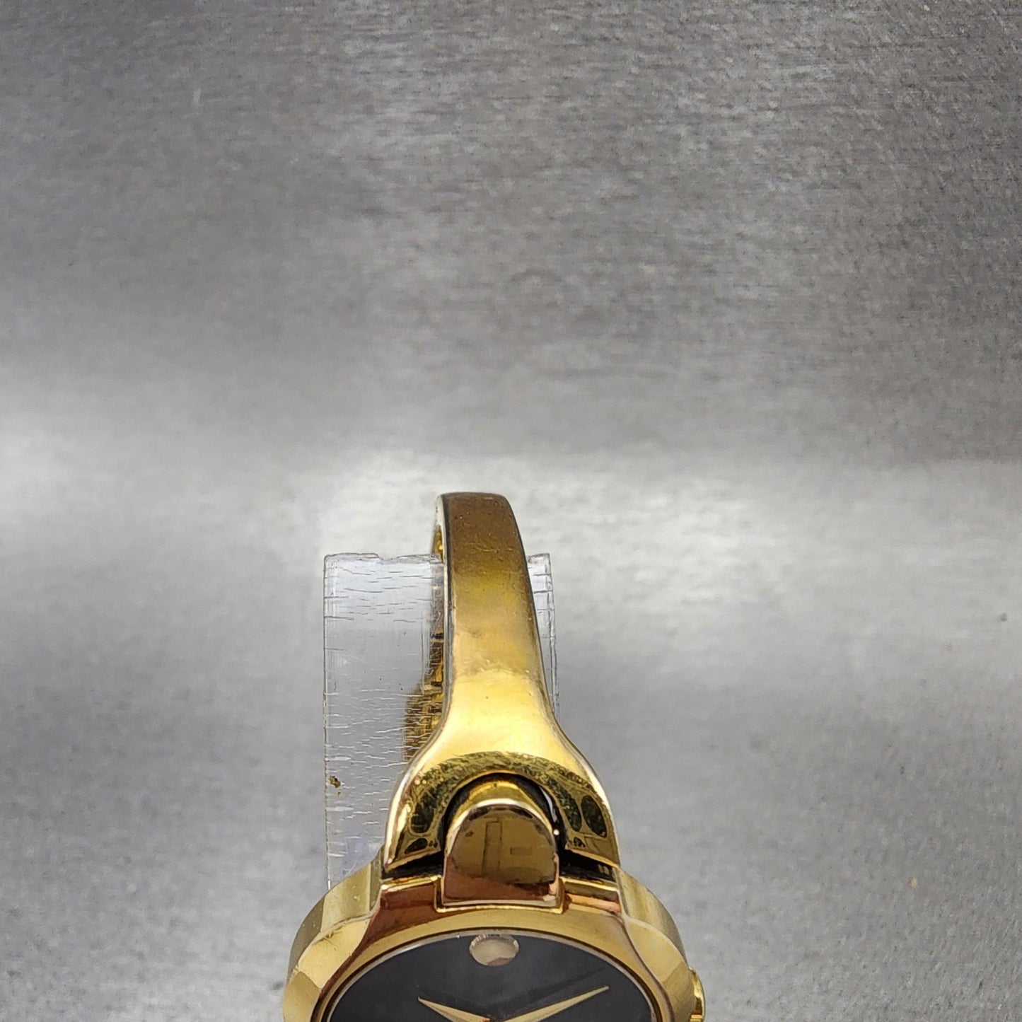 Movado Kara Watch Women 24mm Black Dial Gold Tone Round 88A11846 New Battery4