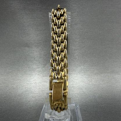 Citizen Tank Watch Women 13mm MOP Dial Gold Tone Rectangle 5421S036505 NewBattA7