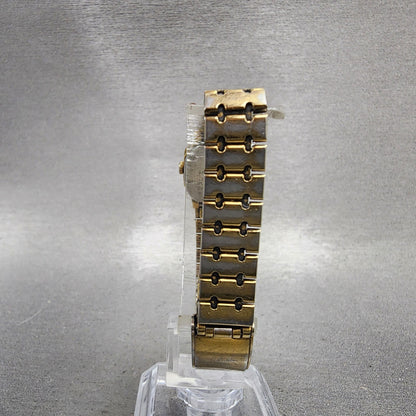 Seiko Watch Women 17mm White Dial Gold Tone Octagon 2y005509 New Battery7